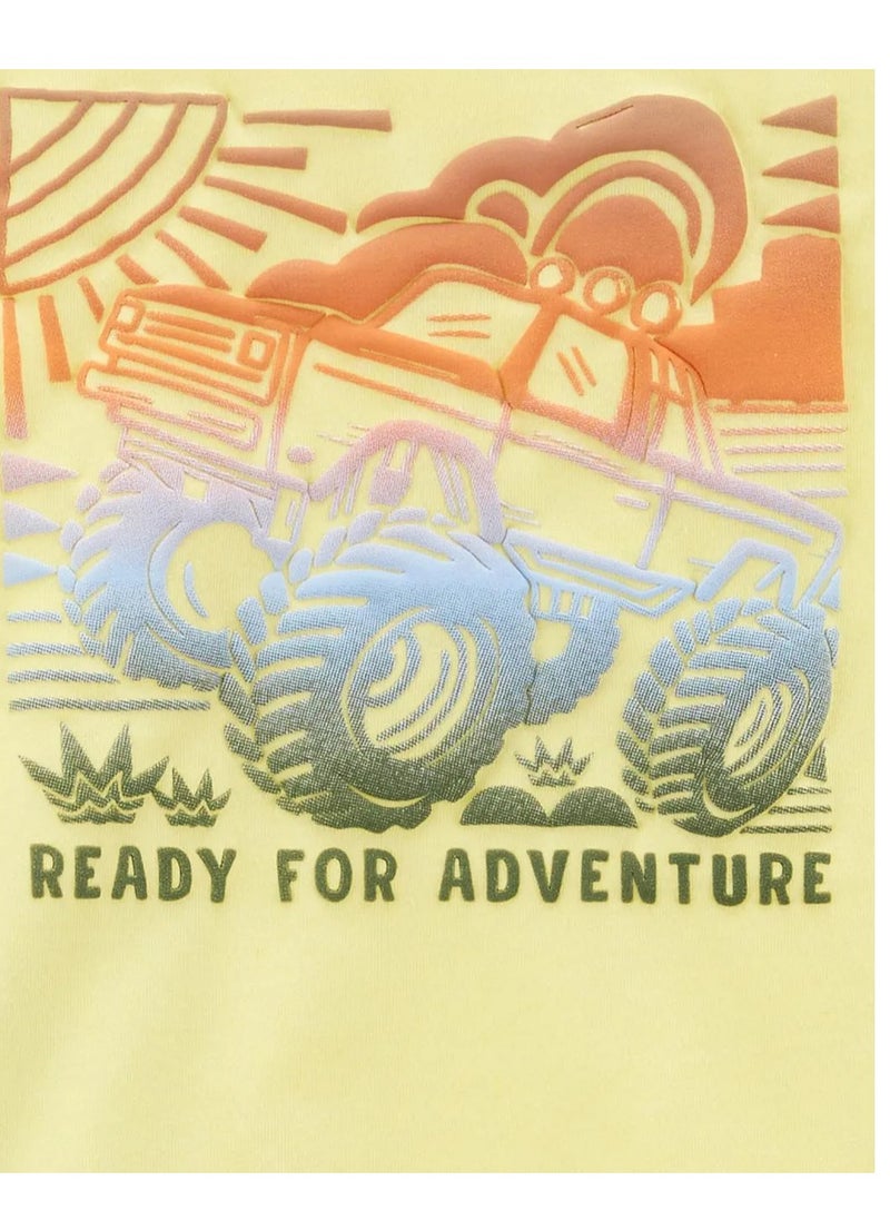 carter's Carter's 2-Piece Monster Truck Tee & Shorts Set - Green  - Image 3