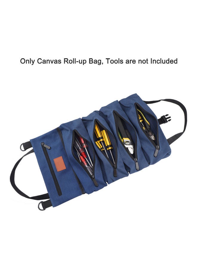 Multi-Purpose Tool Organizer With 5-Zipper Pockets Carrier Bag