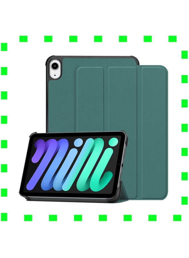 For Apple IPadMini6 Flat Protective Case Mini 6 Tri-fold Caster 8.3 Inch Protective Case 5-Color:Wine Red-Applicable Model:iPad Mini6 2021 New - Image 2
