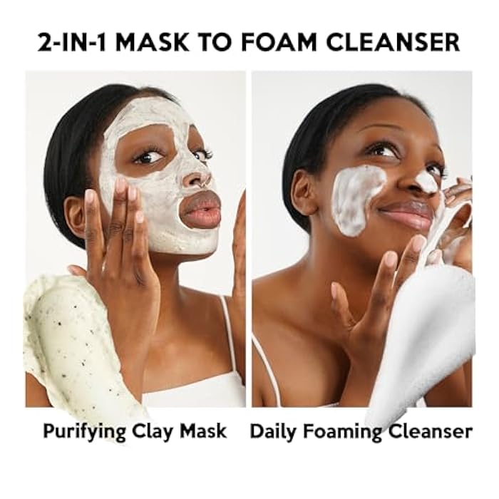 Troubless CLEAR PLUS Smooth Whipped Cleanser – Korean Skin Care Mask-to-Foam Facial Cleanser w/Vitamin C, Mung Bean, Kaolin Clay & PHA – Pore-Refining & Hydrating Face Wash (2.70 fl oz) - Image 4