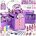 PERRYHOME Kids Makeup Set for Girls 63 Pcs Washable NonToxic Real Cosmetic Toddler Makeup Kit Unicorn Princess Makeup Birthday Gift 2026 New CPF Sustainable Materials Girl Gifts for 312 - Image 3