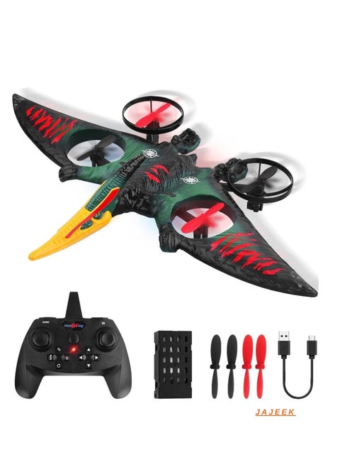 RC Aeroplane 2.4GHz Remote Controlled Aeroplane L0713 Quadcopter Floating Fighter Aircraft | RTF Ready-to-Fly for Beginners, Children, and Adults | USB Charging, Green - Fun and Easy Flying Experience