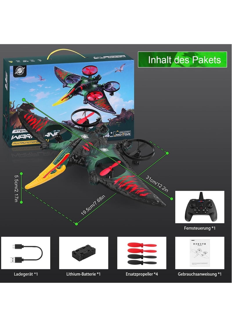 JAJEEK RC Aeroplane 2.4GHz Remote Controlled Aeroplane L0713 Quadcopter Floating Fighter Aircraft | RTF Ready-to-Fly for Beginners, Children, and Adults | USB Charging, Green - Fun and Easy Flying Experience  - Image 3