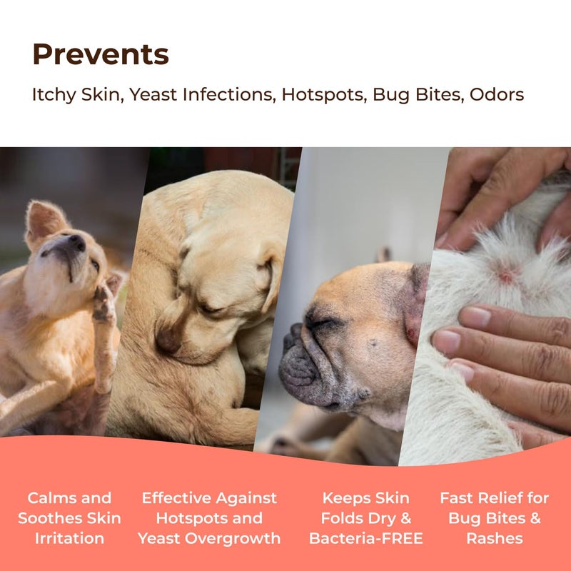 COAT DEFENSE Preventative Powder | Made in USA | 3.5oz Waterless Dog Shampoo & Pet Deodorizer for Smelly Dogs | Provides Anti Itch Relief | Dog Shampoo for Dry Itchy Skin & Smelly Dogs - Image 4