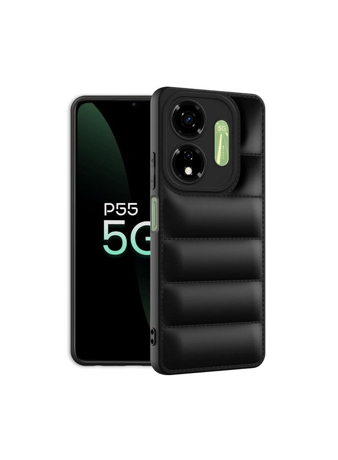 Plus غطاء كاميرا حماية بفاخر لitel P55 5G - أسود - Image 2