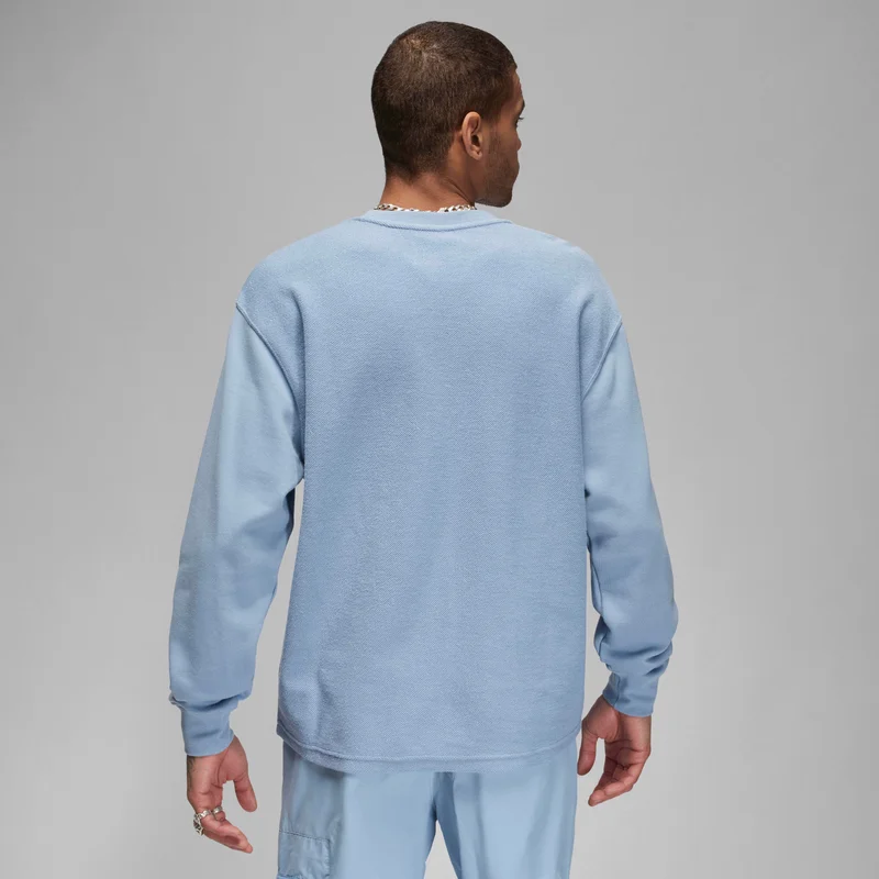 Jordan Blue Men's Flight MVP Long-Sleeve Fleece Top for Men | Best Price UAE