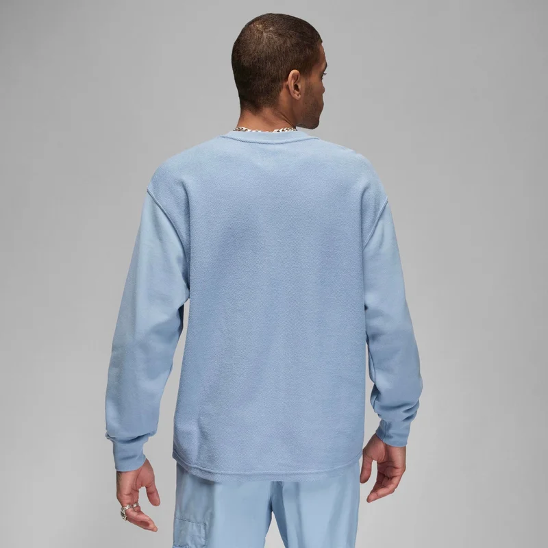 جوردن قميص رجالي بأكمام طويلة من الصوف بطراز فلايت