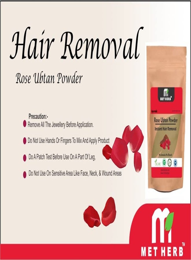 Metherb Hair Remover Combo pack for unwanted hair I Hair Removal Ubtan powder/Rose Flavour - Image 5