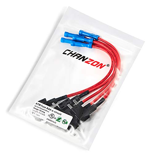 CHANZON [UL Wire] Chanzon 5Pcs 16awg Add-a-Circuit Fuse Tap Adapter ATM/Mini Fuse Holder for 20A Automotive Car Motorcycle - Image 5
