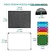 Becko US 2000pc Foldable Puzzle Board with 6 Colorful Trays TPU Cover Portable Lightweight Puzzle Table Felt Mat with Auxiliary Lines for Storage for 2000 1500 1000 Pieces Puzzles Dark Gray - Image 4