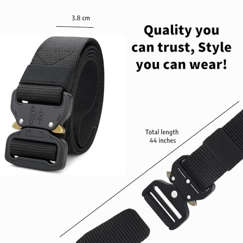 TRAVALATE Nylon Double D Ring Buckle Belt for Men & Women | Military Style Heavy Duty Work Belt with Metal Buckle | Fit Sizes up to 40 Inches - Image 5