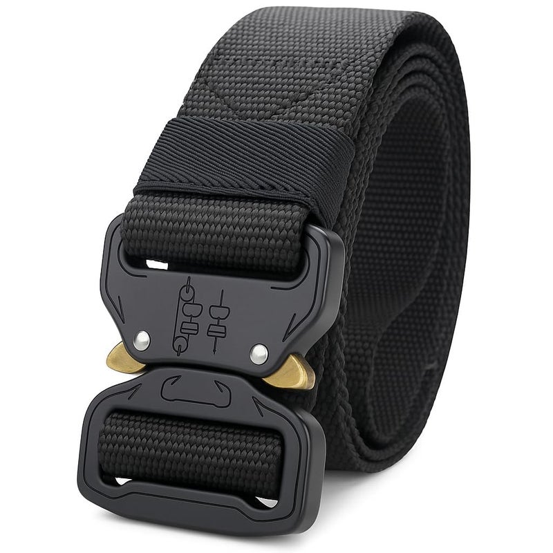 TRAVALATE Nylon Double D Ring Buckle Belt for Men & Women | Military Style Heavy Duty Work Belt with Metal Buckle | Fit Sizes up to 40 Inches - Image 2