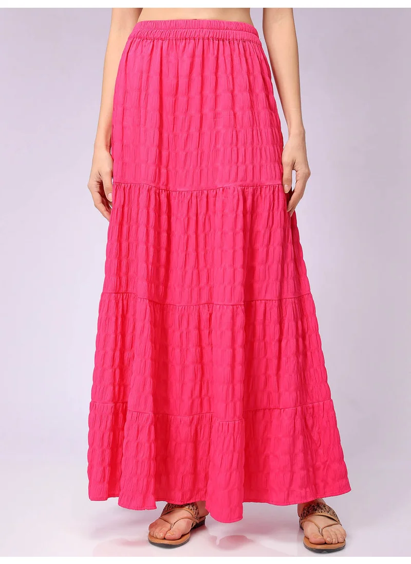 مرفوعة Women Flared Pink Skirt