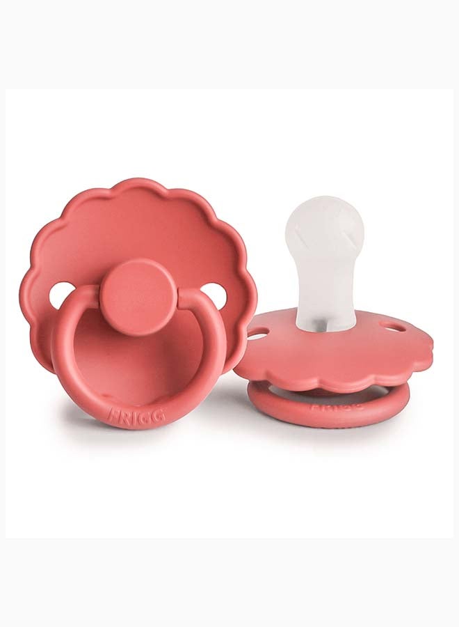 FRIGG Daisy Latex Baby Pacifier 0-6M 1-Pack Poppy - Size 1 - Image 2