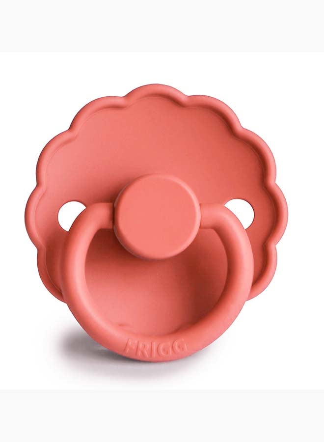 FRIGG Daisy Latex Baby Pacifier 0-6M 1-Pack Poppy - Size 1