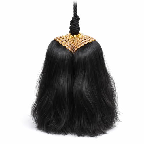 Vama Fashion Gold Plated Bridal False Hair Choti Jada gantalu Billalu Set Hair Ornaments Hair Jewellery of Kunjalam - Image 1