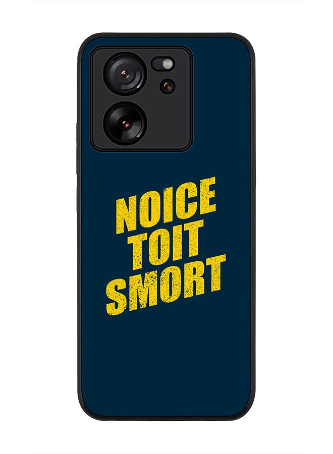 Stylizedd Rugged Black Edge case for Xiaomi 13T / Xiaomi 13T Pro, Slim fit Soft Case Flexible Rubber Edges Anti Drop TPU Gel Thin Cover - Noice Toit Smort - Image 1