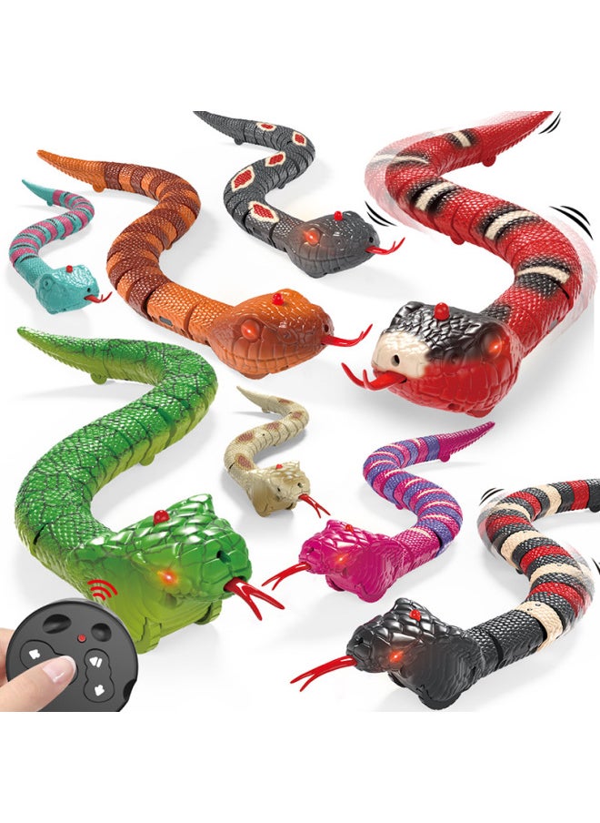 Strange Pet Toy Wireless Remote Control Electric Simulation Flocking Mouse Tricky Kuso Toy-Color:218B-6B Remote Control Snake 218g  - Image 2