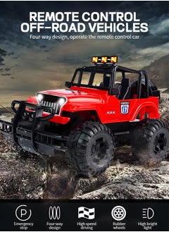 GROIC RC Cars,Electric Toy All Terrain Remote Control Car, Racing Cars Electric Vehicle,Kids Outdoor Toys Fast Racing Buggy Toy with Led Lights and Rechargeable Battery  - Image 3