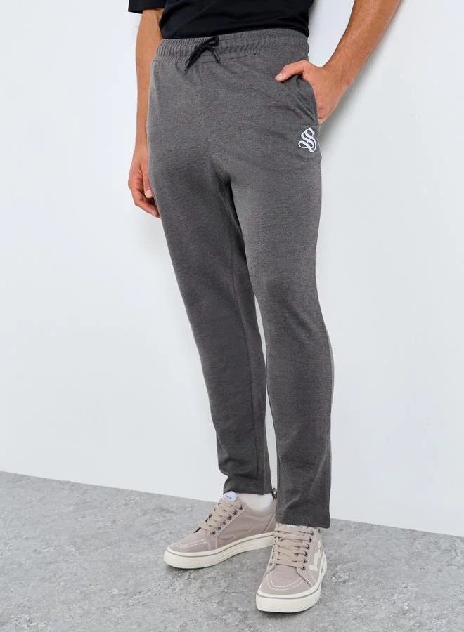Men Charcoal Straight Fit Joggers