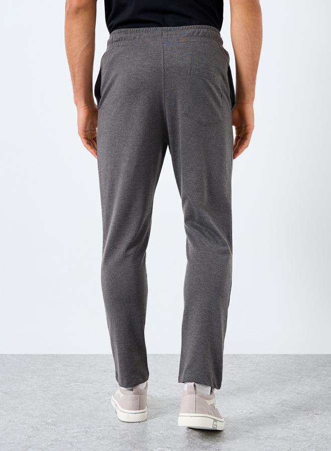 Styli Men Charcoal Straight Fit Joggers - Image 4