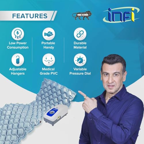 Infi Air Bed for Bed Sores | Anti Bedsore Air Matteress | Anti Decubitus Airbed | Bubble Air Mattress for Bed Sore | Alpha Bed Mattress with 1 Year Warranty - Image 3