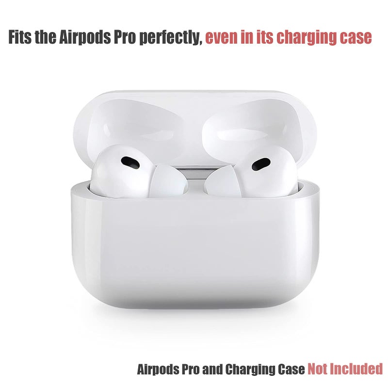 Acediar AirPods Pro Replacement Ear Tips [3 Pairs] for AirPods Pro1,2, Silicon Earbuds Tips with Noise Reduction Hole, Fit in The Charging Case (Sizes S/M/L, White) - Image 3