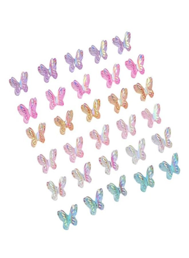 IAIHBBLY 120 Pcs Mini Resin Butterflies, Miniature Tiny Resin Butterflies Figures for Crafts DIY Fairy Garden Dollhouse Micro Landscaping Decoration - Image 1