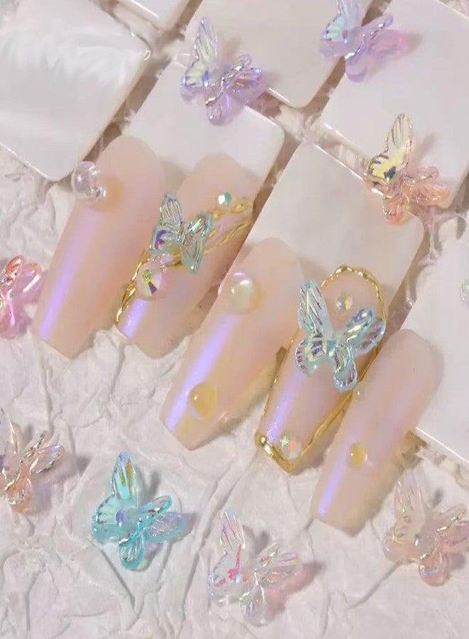 IAIHBBLY 120 Pcs Mini Resin Butterflies, Miniature Tiny Resin Butterflies Figures for Crafts DIY Fairy Garden Dollhouse Micro Landscaping Decoration - Image 3