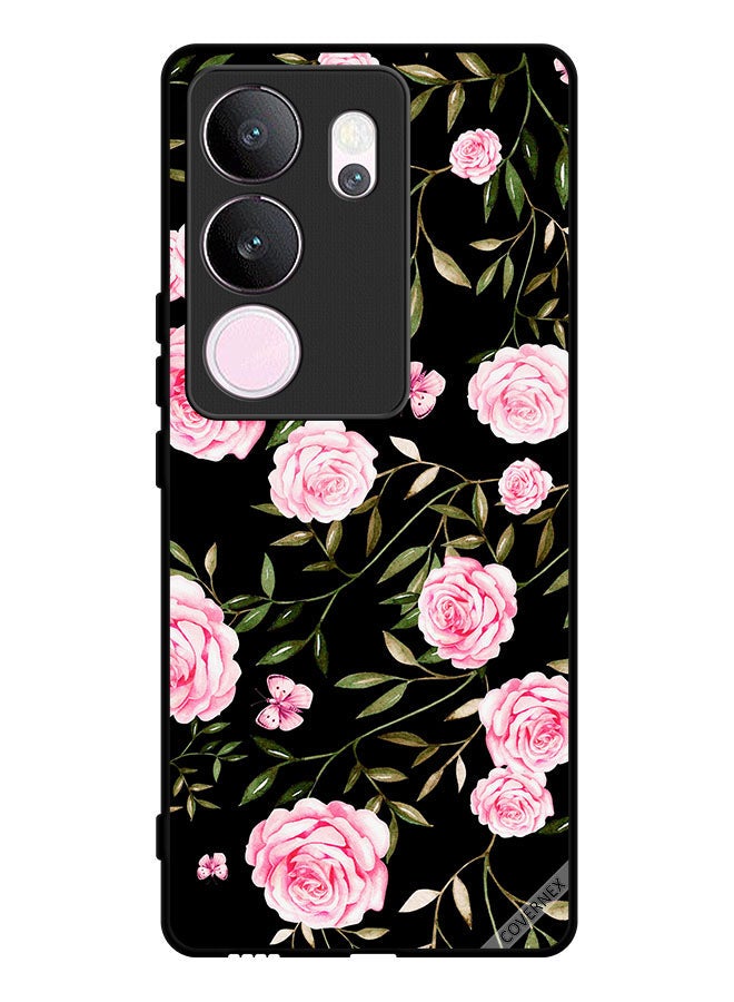 Covernex Protective Case Cover For vivo V29 Pro Rose In Bunches Of Small Leaves - Image 1