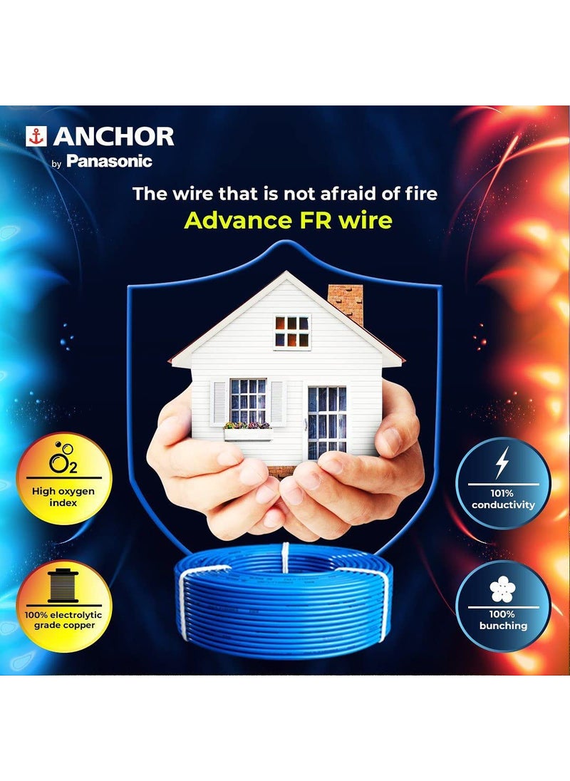 Anchor Anchor by Panasonic Advance FR Electric Wire 075 sq mm PVC Insulated Copper Wire for Home Wiring 90 Meter Electric Wire Cable for Industrial and Domestic Connections Yellow 27380YW  - Image 4