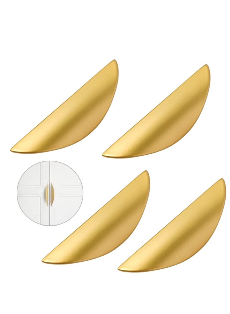 مقابض خزائن، مقبضات درج ذهبية، مقابض أبواب الأدراج، مقابض أثاث مع براغي، مقابض خزائن المطبخ، لأبواب غرف الملابس، أبواب الخزائن، وزينة المنزل 117 مم، 4 قطع - Image 1