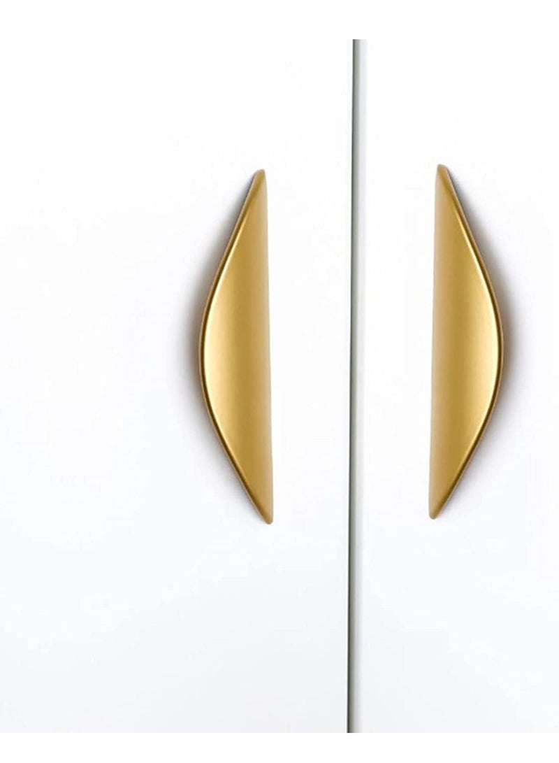 مقابض خزائن، مقبضات درج ذهبية، مقابض أبواب الأدراج، مقابض أثاث مع براغي، مقابض خزائن المطبخ، لأبواب غرف الملابس، أبواب الخزائن، وزينة المنزل 117 مم، 4 قطع - Image 3