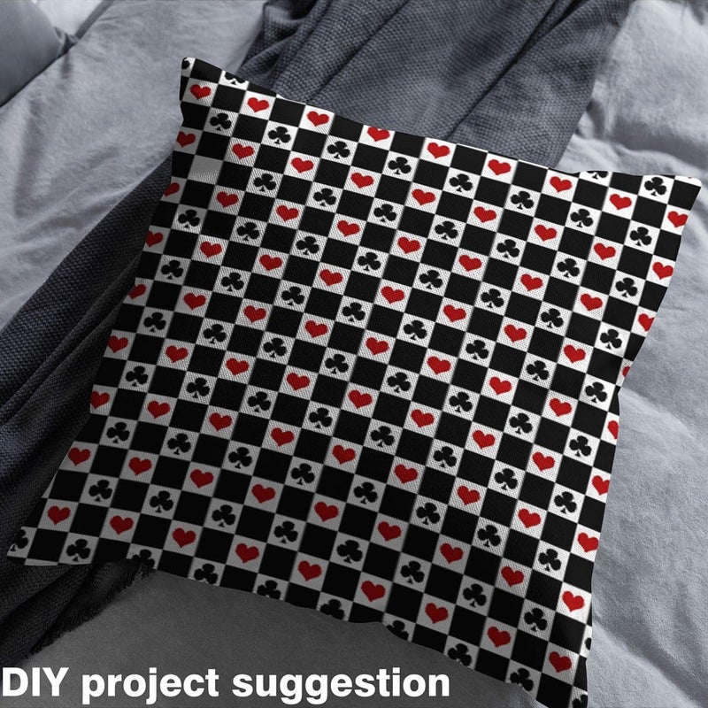 Gulf climate tested upgraded quality Geometric Checkerboard Patchwork Fabric by The Yard Plaids Grids Heart Indoor Outdoor Fabric Modern Simple Style Soft Flannel Polyester No Stretch Fabrics Sewing Lovers Black Red 10 Yards 360"x59" Precision polished solid material Cost saving design picks All-round applied quality Minimal design Cost effective upgraded craftsmanship Trendy natural tone options One piece build Long term use design Affordable purchase options Multiple sizes Transit & use compatible Heat insulation layer Polished safe edge Multi-color available build Local & cross border ship compatible Individual & group usable General standard crafted Multi-demand compliant quality Consistent single item quality Various size alternatives Individual group scene compatible Home & professional compatible Odor free color Daily life matching design - Image 3