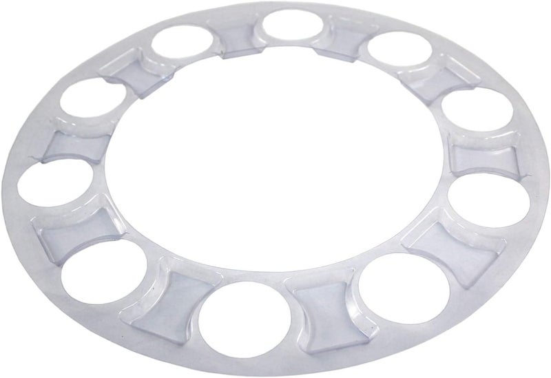 KASONG Chrome ABS Plastic Front Hub Caps Wheel Axle Covers with 33 mm Screw on Lug Nut Covers for Semi Trucks - 1 Pair - Image 5