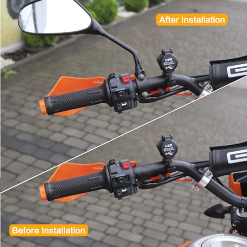 VG MOTO 8mm 7/8" Motorcycle Handlebar Mirror Mount Holder Clamp Bracket Adaptor Thread Universal for Motorbike ATV Scooter - Image 5