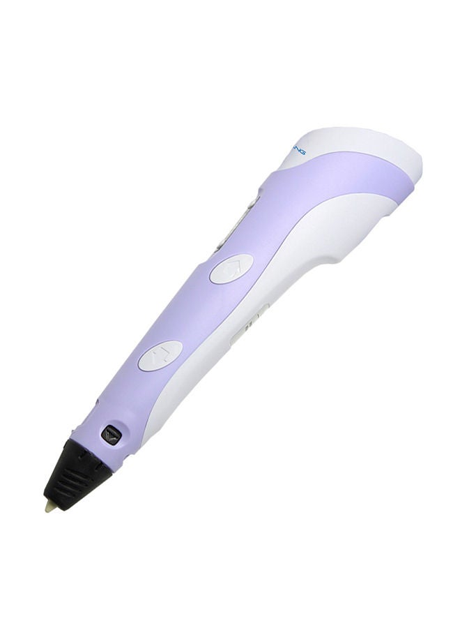 NIBEMINENT 3D Printing Pen With Adjustable Speed And Temperature (UK Plug) Purple/White - Image 3