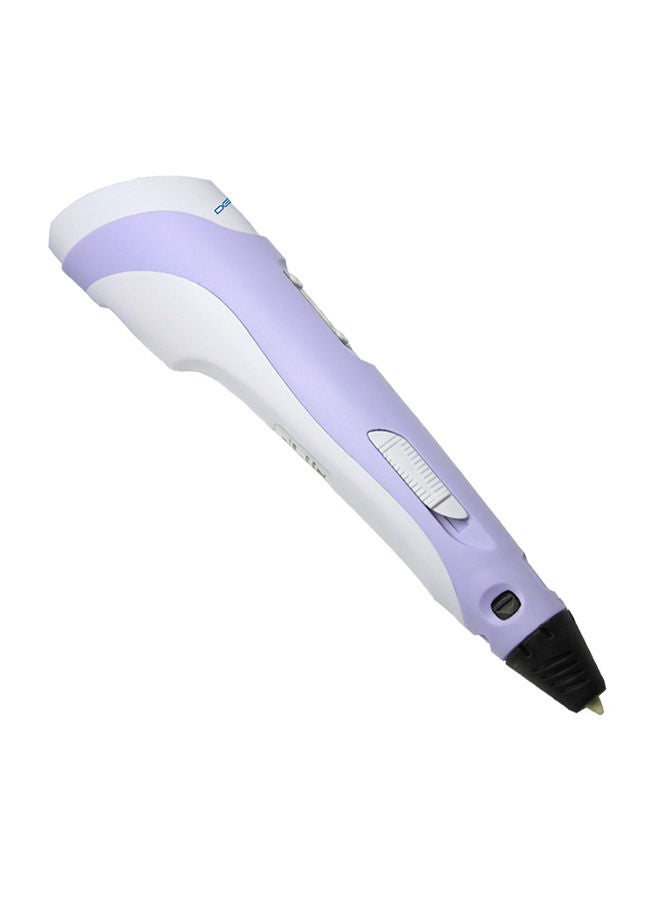 NIBEMINENT 3D Printing Pen With Adjustable Speed And Temperature (UK Plug) Purple/White - Image 2