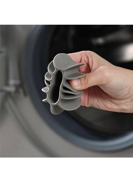 Rizniv Rizniv Washer Balls Reusable Laundry Balls Scrubbing Balls Gray White Washing Machine Special Ball Silicone Tidy Clothes Deep Cleaning AntiWinding Laundry Washing Balls Pack of 3  - Image 2