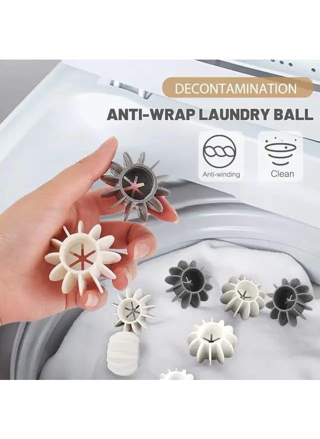 Rizniv Rizniv Washer Balls Reusable Laundry Balls Scrubbing Balls Gray White Washing Machine Special Ball Silicone Tidy Clothes Deep Cleaning AntiWinding Laundry Washing Balls Pack of 3  - Image 5
