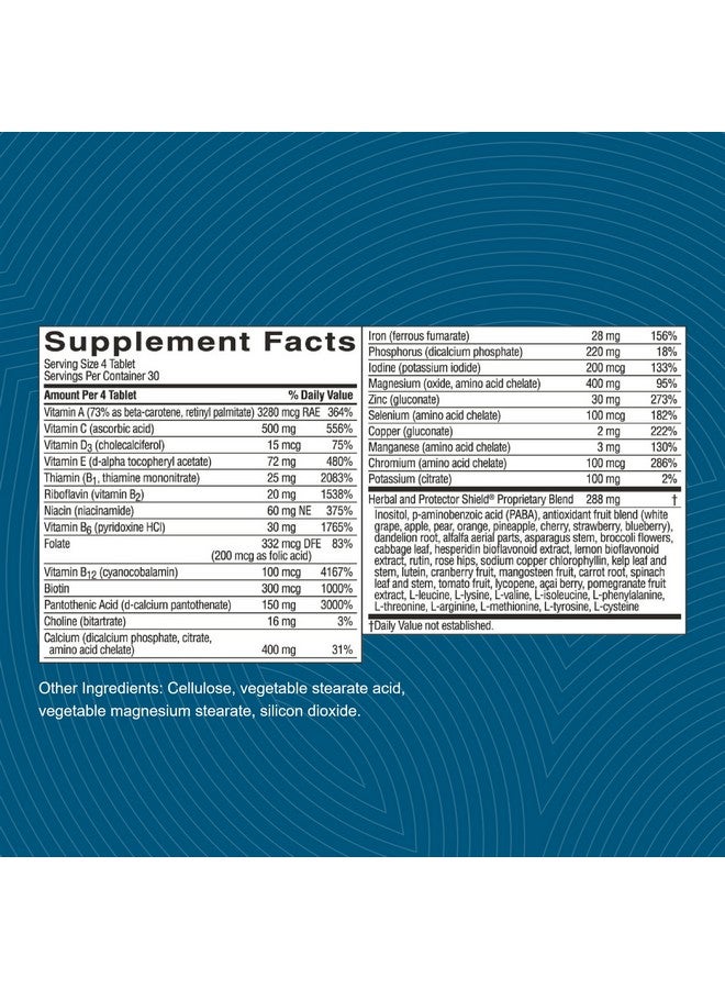 Nature's Sunshine Super Supplemental 120 Tablets ; Multivitamin For Men And Women Provides Vitamins Minerals Amino Acids Herbs Fruit Powders Veggie Powders And Carotenoids - Image 4