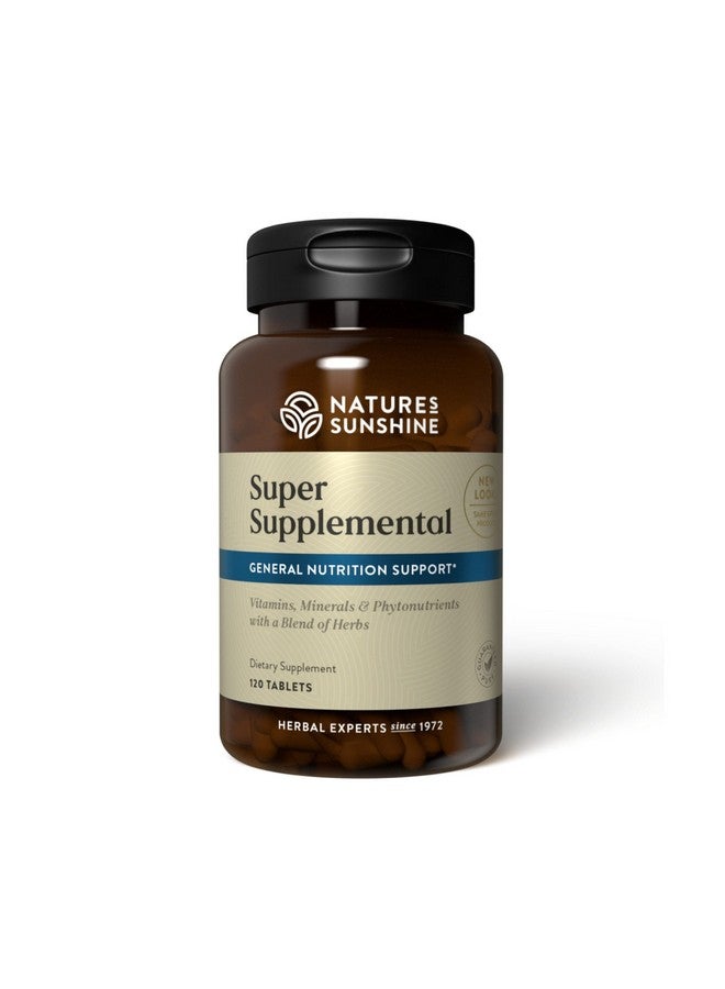 Nature's Sunshine Super Supplemental 120 Tablets ; Multivitamin For Men And Women Provides Vitamins Minerals Amino Acids Herbs Fruit Powders Veggie Powders And Carotenoids - Image 1