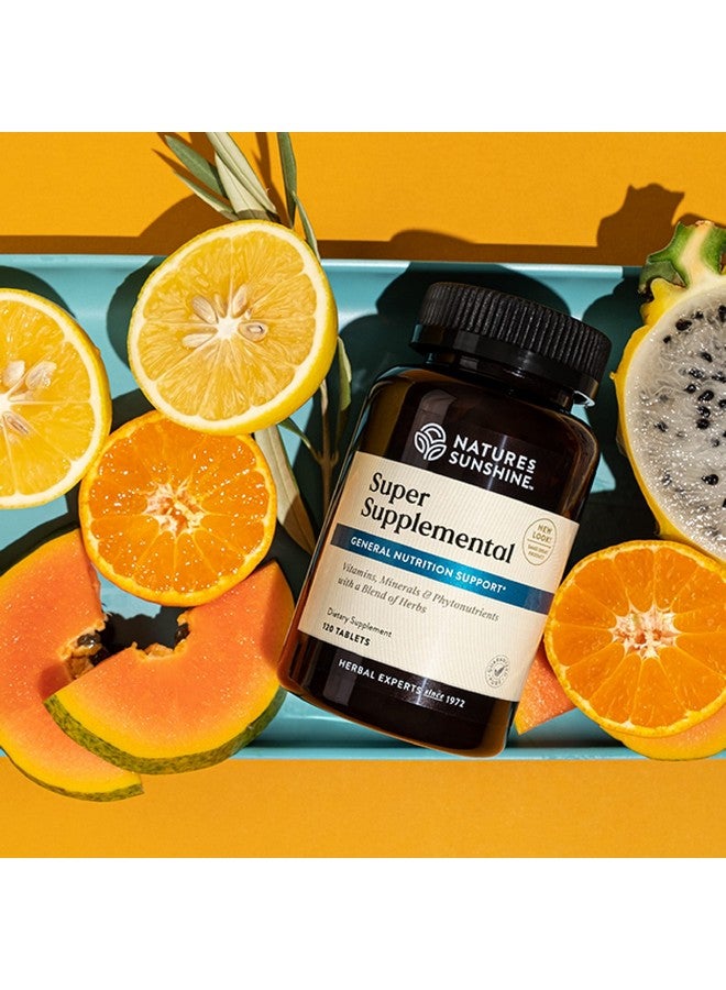 Nature's Sunshine Super Supplemental 120 Tablets ; Multivitamin For Men And Women Provides Vitamins Minerals Amino Acids Herbs Fruit Powders Veggie Powders And Carotenoids - Image 3