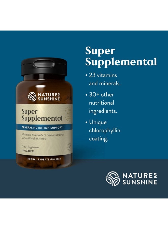 Nature's Sunshine Super Supplemental 120 Tablets ; Multivitamin For Men And Women Provides Vitamins Minerals Amino Acids Herbs Fruit Powders Veggie Powders And Carotenoids - Image 5