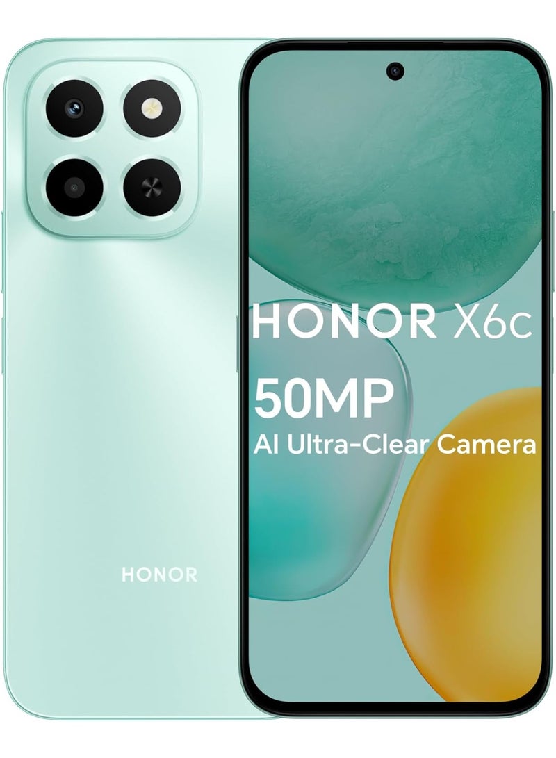 Honor X6c 4G Dual SIM 6GB RAM 256GB ROM Ocean cyan - International Version - Image 1