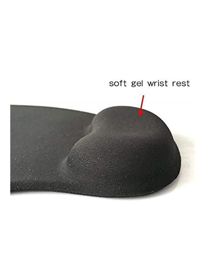 NIBEMINENT Non-Slip Wrist Mouse Pad Black - Image 2