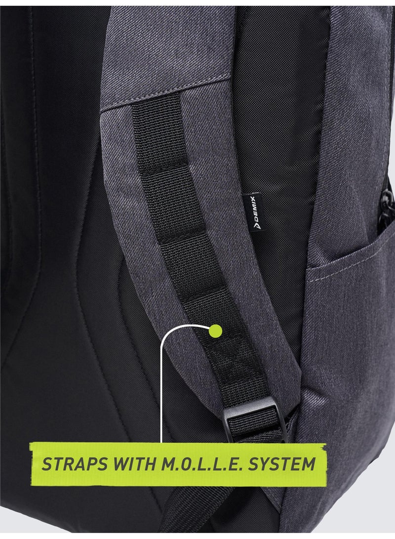 Demix Universal Kidsâ€™ Backpack â€“ 25L Water-Repellent School & Sports Backpack with Laptop Compartment & Ergonomic Design - Image 5