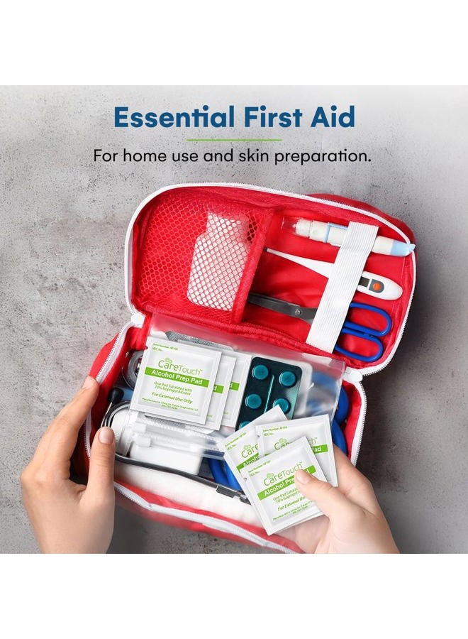 Care Touch Alcohol Wipes | Individually Wrapped Alcohol Prep Pads with 70% Isopropyl Alcohol, Great for Medical & First Aid Kits | Sterile, Antiseptic 2-Ply Alcohol Swabs - 200 count - Image 2