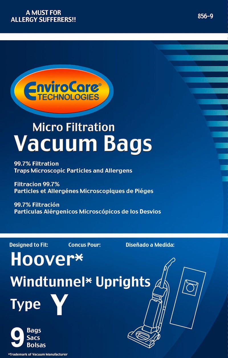 EnviroCare Replacement Micro Filtration Vacuum Cleaner Dust Bags for Hoover Windtunnel Upright Type Y 9 Pack - Image 4