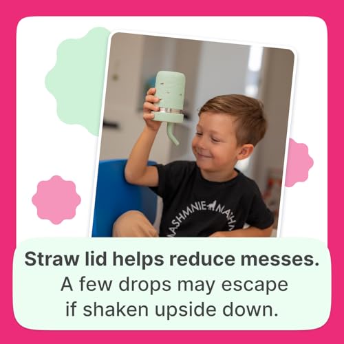 Pandaloo® Smoothie Cups for Kids - Stainless Steel Toddler Tumbler with Straw, Sippy Cup for Smoothies - BPA-Free, Toddler Snack Cups, 10 oz - Image 5